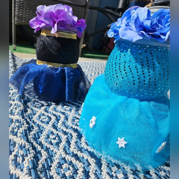 Frozen Theme Glass Centerpieces storage